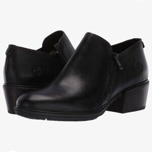 Timberland Women's Black Leather Sutherlin Bay Low Chelsea Booties